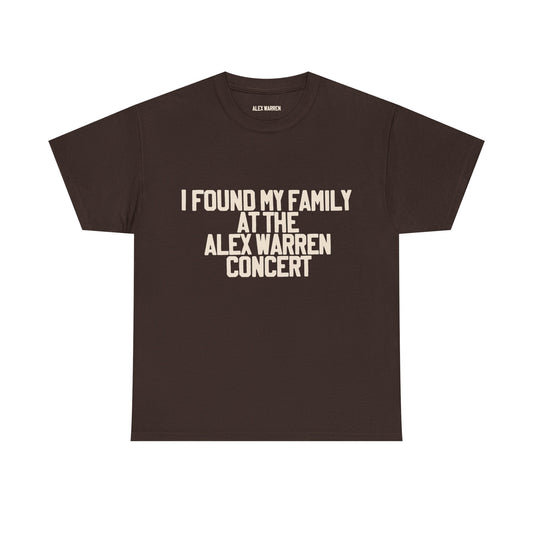 Alex Warren Merch - I Found My Family T-Shirt