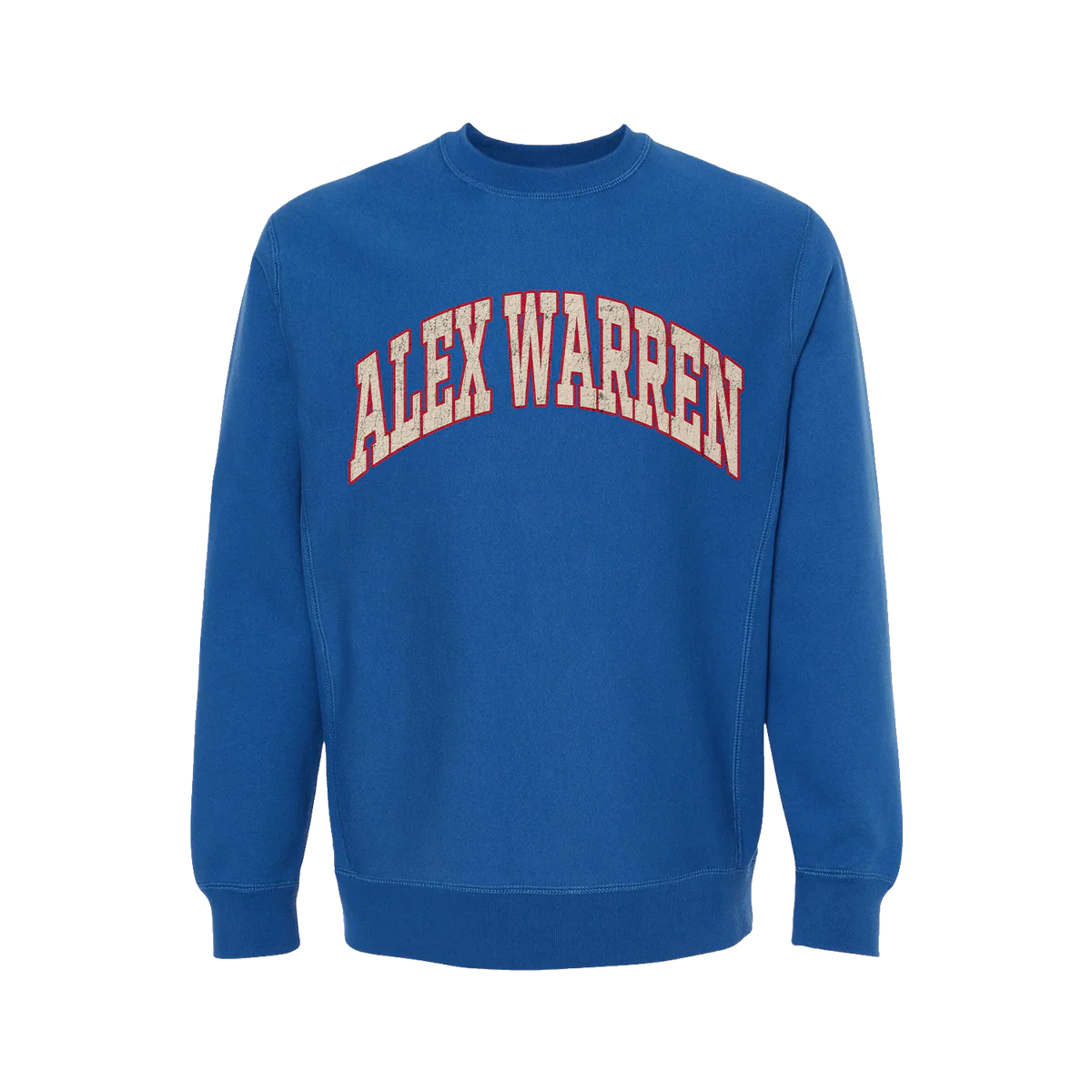 Alex Warren Tour Merch - Collegiate Crewneck
