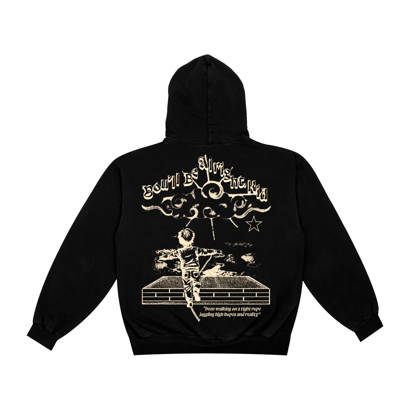 Alex Warren Tour Merch - You'll Be Alright, Kid Zip-Up Hoodie