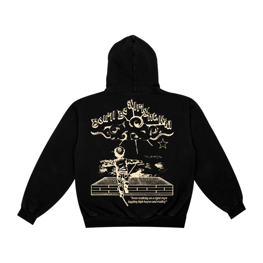 Alex Warren Tour Merch - You'll Be Alright, Kid Zip-Up Hoodie